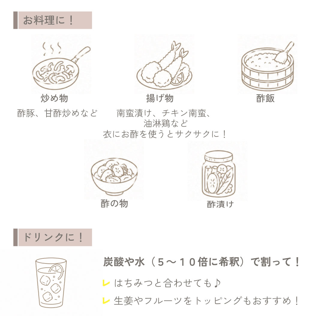 お酢の使い方