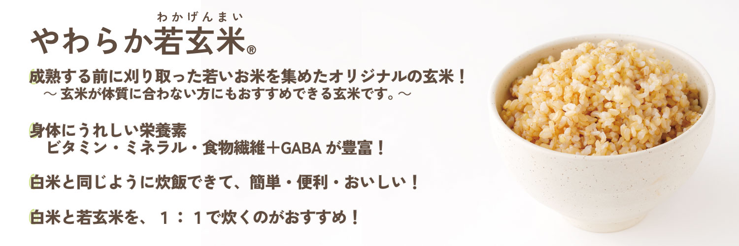やわらか若玄米の特徴